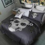 elegant 3d skullflow printed bedding set bedroom decor d2114133