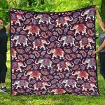 elephant indian style ornament pattern dhcdhc dt1910 quilt blanket d2413163