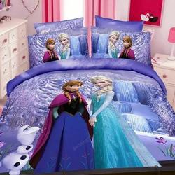 Elsa And Anna Frozen Cartoon Duvetet Amazing Disney Room Decor Bedding Set Duvet Cover With Pillowcase Meaningful Gift For Kids Friend Family Member Holiday Gift