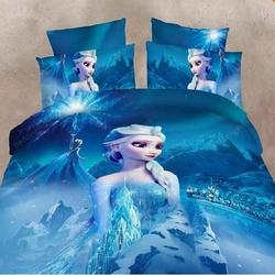 Elsa Frozen Duvet Twinize Amazing Disney Room Decor Bedding Set Duvet Cover With Pillowcase Meaningful Gift For Kids Friend Family Member Holiday Gift