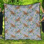 equestrian floral cl12100270mdq quilt blanket d2481573