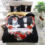 eternal love skull and roses bedding set bedroom decor d2114226