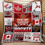 every day is a great day for hockey canada quilt blanket great customized blanket gifts for 0