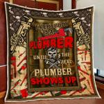 everybodys a plumber until the real plumber shows up quilt blanket d2448278