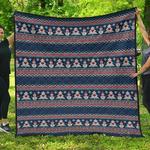 fairisle christmas snowman cl12100277mdq quilt blanket d2478389