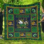 fan notre dame fighting irish amazing gift idea quilt d2422616