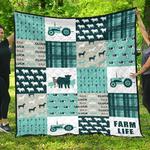 farm life quilt blanket blue dhc02012038td d2447398