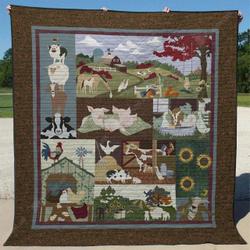 Farming Life DHCDHC DT0910 Quilt Blanket