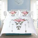 feather and bull skull white bedding set rbsmt noobpona d2130812