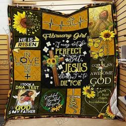 February Girl Jesus Cl18100259Mdq Quilt Blanket