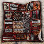 firefighter grandpa blanket kc1307 quilt d2413601