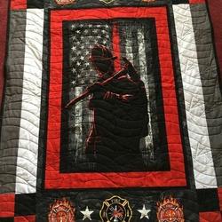 Firefighter Hur Quilt Bevrwf