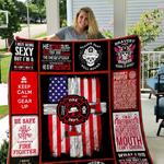 firefighter printed quilt blanket dhc1501582vt d2481151
