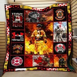Firefighter Quilt Blanket Dhc0910616Vt