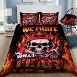 firefighter skull bedding set qajl d2119147
