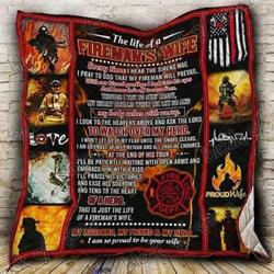 Firefighter Wife Cl19100323Mdq Quilt Blanket