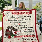 firefighter x nurse to my wife firefighter and nurse hat blanketfirefighter x nurse to my wife 0