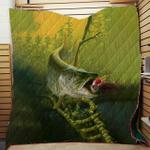 fishing quilt fleece blanket bedding w020913 d2449021