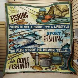Fishing Season Is Open Quilt Design By Exrain