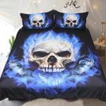 flame skull fire face printed bedding set bedroom decor d2126857