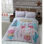 flamingo christmas tree clhb bedding set qa d2226701
