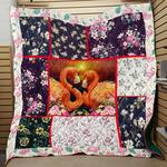 flamingo flower love quilt d2423770