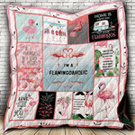 flamingo i m a flamingoaholic quilt blanket d2450815