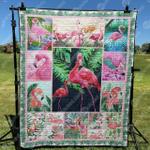 flamingo in the summer quilt blanket ytp0 quilt d2417345