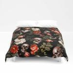 floral and skull dark pattern bedding set rbsmt nofaynm d2127617