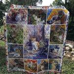flower cat quilt d2423757