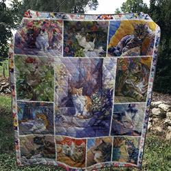 Flower Cat Quilt