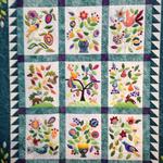 flower garden with bird hur quilt gy d2486266