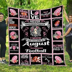 Football August Women DHCDHC DT2210 Quilt Blanket