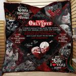forever and always skull personalized quilt qh d2485230