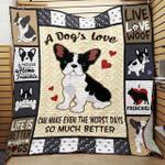 french bulldog a dogs love can make even the worst days so much better quilt blanket great d2453898