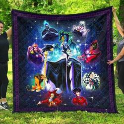Friends Maleficent Evil Queen Ursula Cruella De Vil Disney Villains Bad Girls Have More Fun Walt Disney Family Vacation Quilt Blanket