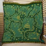 funny cat quilt d2423723