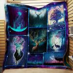 galaxy silhouette deer quilt p148 design by exrain d2484139