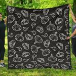 garlic pattern black background dhcdhc dt1910 quilt blanket d2413241
