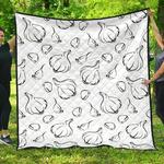 garlic pattern black white dhcdhc dt1910 quilt blanket d2413252
