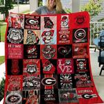 georgia bulldogs football quilt blanket fan made d2452422