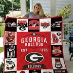 georgia bulldogs quilt blanket 01 d2478936
