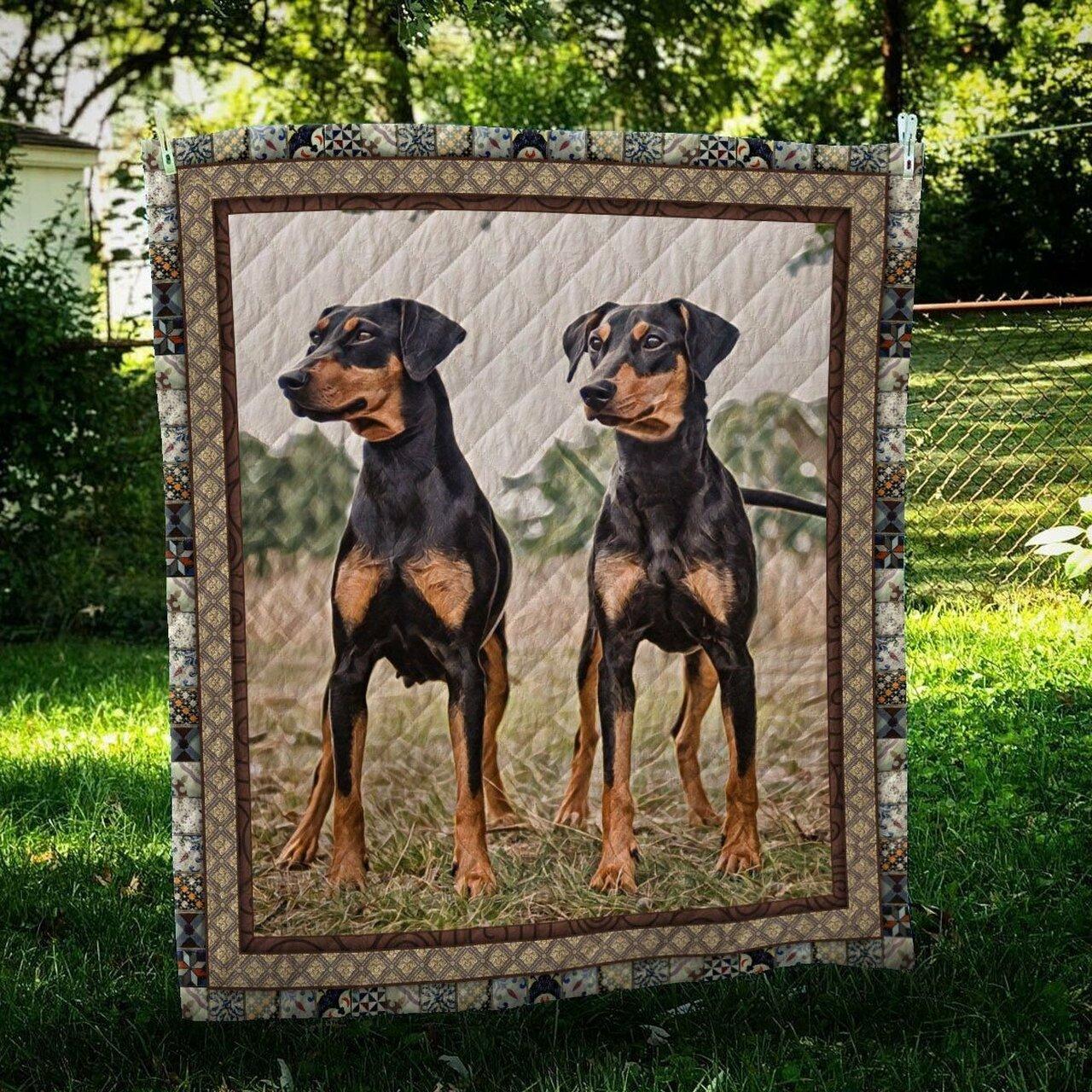 German Pinscher Standing Quilt Blanket Dhc09122033Dd german pinscher standing quilt blanket dhc09122033dd d2446483