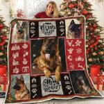 german shepherd christmas merry and bright quilt blanket great customized blanket gifts for 0