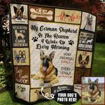 german shepherd photo personalized quilt blanket bbb300552ht d2447292
