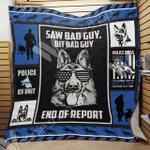 german shepherd police clh091065q quilt blanket d2483019