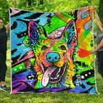 german shepherd premium quilt dean russo art d2484040
