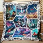 ghibli night manga frame blanket th0907 quilt d2453054