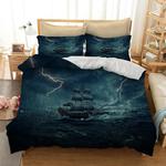 ghost ship at stormy night duvet cover bedding set d2147132