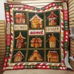 gingerbread house christmas home sweet home quilt blanket great customized gifts for birthday 0